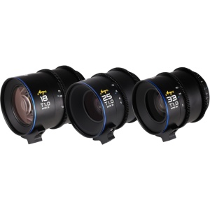 Set 3 Obiective Cine Venus Optics Laowa Argus S35 T1, 18mm, 25mm si 33mm, Super 35, Fuji X