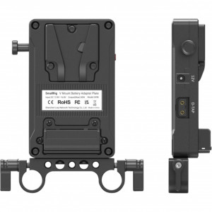 3498 Placă Adaptor pentru Baterie V-Mount (Versiunea Basic) cu Clema pentru Tije Duală