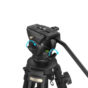 SmallRig 4684, AD-50 Lite, Kit trepied din aluminiu, 75-158 cm, cu cap fluid