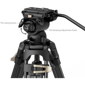 SmallRig 4686, AD-01S, Kit trepied din aluminiu, 75mm, cu cap fluid