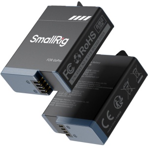 SmallRig 4960, Kit 2 acumulatori pentru GoPro HERO9 / HERO10 / HERO11 / HERO12