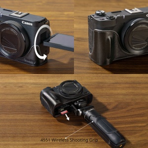 SmallRig 5386, Kit husa din piele neagra pentru Canon PowerShot V1