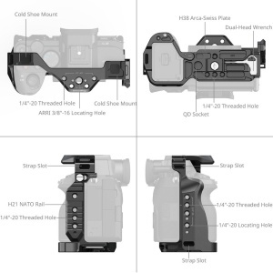 SmallRig 5599 HawkLock, Kit Cage Advanced Edition pentru Sony A 7R V  7 IV  7S III  1  7R IV