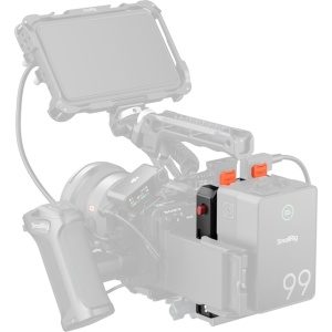 Placa adaptor inteligenta pentru baterii V-Mount SmallRig 5653 cu afisaj digital si porturi de intrare iesire D-Tap si BP