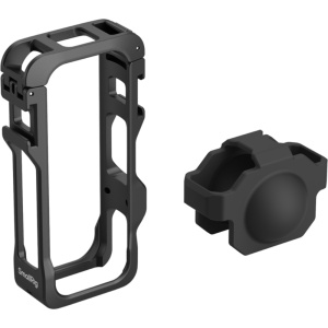 Carcasa de protectie SmallRig 5940 pentru camera de actiune Insta360 X4 Air cu monturi cold shoe si gauri filetate 1/4-20