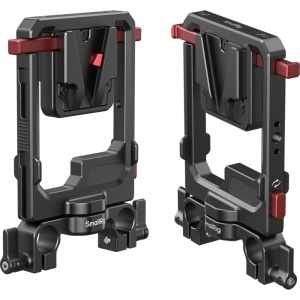 Placa rotativa pentru baterii V-Mount SmallRig 6273 montata pe sistem de tije de 15mm