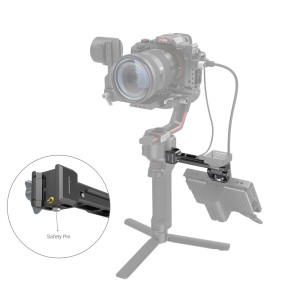 SmallRig 2386 Suport Reglabil pentru Monitor compatibil cu DJI Ronin-S / Ronin-SC / Zhiyun Crane 3 / Weebill Lab