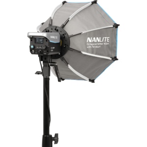 Softbox octagonal Nanlite, 40cm, Montură FM, SB-FMM-O-40