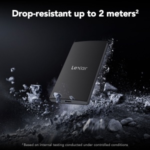 SSD Portabil Lexar SL300, 1TB, USB 3.2 Gen 2, R1050/W1000 MB/s