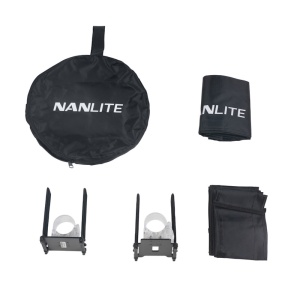 Voleți (Barndoors) și Grid (Eggcrate) Nanlite pentru Pavotube II 15C, BD-PTII15C+EC