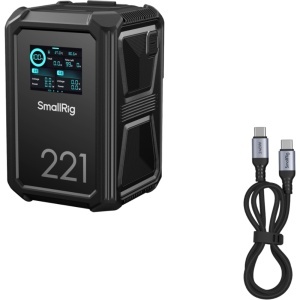 Acumulator V-Mount SmallRig 4985 X-Touch Smart Triple-Proof X221  221Wh, 15000mAh, 140W USB-C
