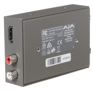AJA Hi5-Fiber, Convertor 3G-SDI (conector ST fibra optică) la HDMI