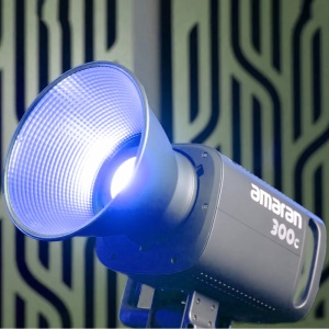Amaran 300c Gri - Lampa LED RGB, 2500-7500K, cu geanta de transport