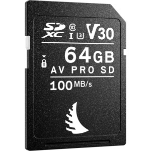 Angelbird AV PRO SDXC,Car de memorie SD 64GB, R100/W52, V30