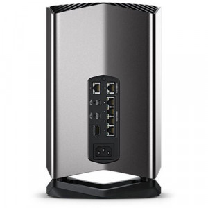 Stocare de retea ultra-rapida Blackmagic Design Cloud Store 20TB cu design turn si porturi Ethernet pe panoul din spate