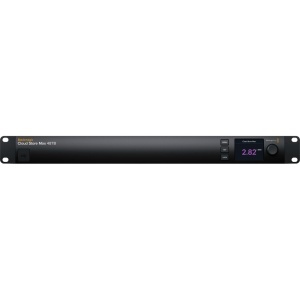 Server de stocare flash profesional Blackmagic Cloud Store Max 48TB format rackabil 1RU cu porturi 4x 10G Ethernet si 100G Ethernet QSFP28