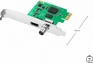 Placa de captura PCI Express Blackmagic Design DeckLink Mini Recorder HD cu porturi de intrare HDMI si 3G-SDI