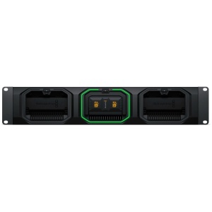Statie de stocare in retea profesionala Blackmagic Design Media Dock cu 3 sloturi pentru module media si 4 porturi 10G Ethernet pentru server postproductie video