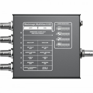Dispozitiv de monitorizare multiview Blackmagic Design MultiView 4 HD cu intrari BNC si iesiri SDI HDMI