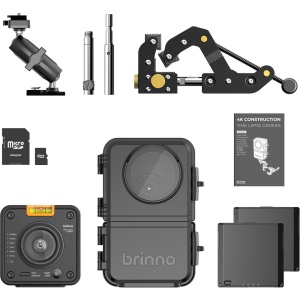 Brinno BCC5000, Kit Camera Time Lapse Construction Bundle, 4K UHD, 118°