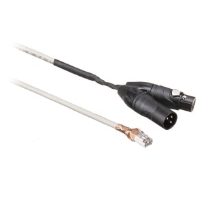 Ethernet to Dual XLR Cable