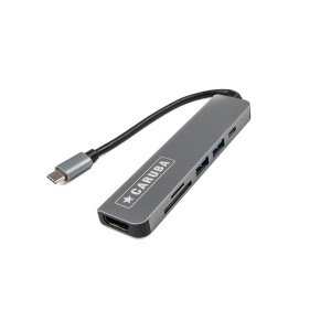 Caruba CUSB 8, Hub USB 6-in-1, 2x USB A (3.0, 2.0) + 1x HDMI 4K/30Hz + SD 2.0 + Micro SD