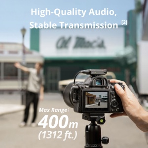 DJI Mic Mini, Sistem Microfon Wireless Compact, 2 persoane, 2.4 GHz