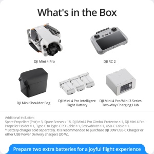 DJI Mini 4 Pro Fly More Combo Drona cu telecomanda RC 2