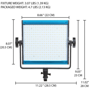 Dracast X Series LED500, Panou LED Bi-Color, 20.3 x 20.3 cm, 35W