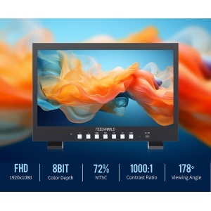 FeelWorld FVM215-1000, Monitor Broadcast 21.5", 1000 cd/m², 4K60, HDMI & 3G-SDI, V-Mount