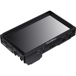 FeelWorld FW568S, Monitor Touchscreen On-Camera, 6 inch, 450nits, 4K HDMI  3G-SDI