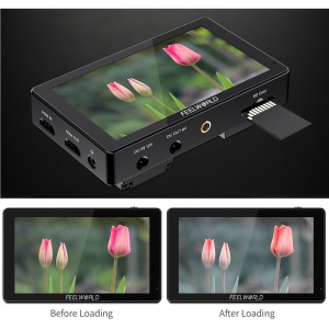 FeelWorld LUT5, Monitor Touchscreen On-Camera de 5 inch, 3D LUT, 3000nits, Full HD HDMI