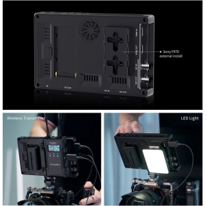 FeelWorld SH7, Monitor Touchscreen On-camera, 7 inch, 2200nits, HDMI  3G-SDI