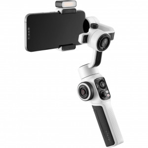 Gimbal Smartphone Zhiyun Smooth 5S ALB - Stabilizare Profesională 3 Axe, Lumină LED încorporată