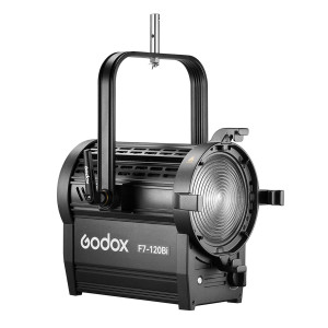 Godox F7-120Bi K1, Lampa LED Fresnel Bi-Color cu montare pe Yoke