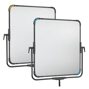 Godox LiteFlow 100 K1B, Kit 2 Reflectoare (D13 si D24), 100x100cm, cu flight case