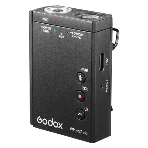 Godox WMicS2 Kit 2, Sistem 2 microfoane wireless 2.4 GHz