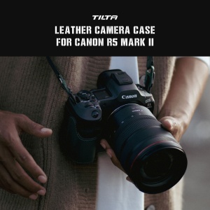 Husa Tilta TA-T68-LCC-B din piele pentru Canon EOS R5 Mark II, Verde