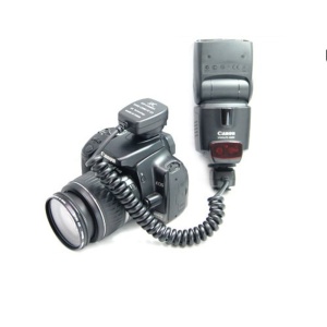 JJC FC-E3, Cablu Off-camera E-TTL, 90cm, compatibil Canon OC-E3