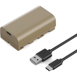 K&F NP-F550, Acumulator 3500mAh cu incarcare rapida prin USB-C