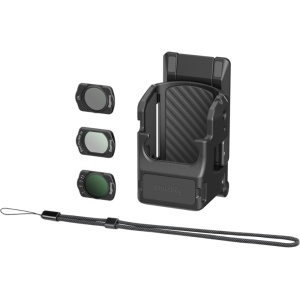 Kit cușcă de protecție din aluminiu SmallRig 6872 montată pe cameră cu filtru optic atașat