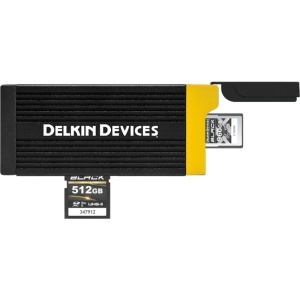 Kit Delkin Devices Black, Card CFexpress 4.0 Type A, R1830 / W1740 MB/s cu Card Reader