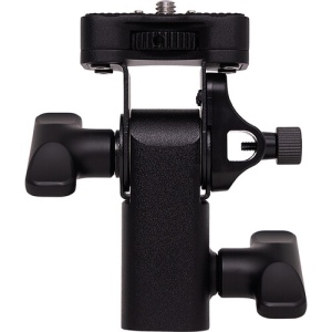 Lampa amaran Halo 100x montată pe stativ cu adaptorul tilt de 1/4 la Baby Pin inclus