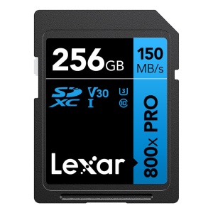 Lexar Blue 256GB, SDXC UHS-I, R150W45, V30, U1 - Card de Memorie