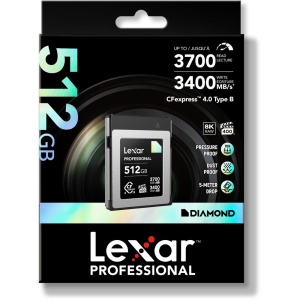 Lexar Diamond CFexpress 4.0 Type B, Card de memorie 512GB, R3700/W3400 mb/s, VPG400