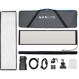 Nanlite PavoSlim 240CL Lampă LED RGBWW, cu Softbox, 01-092