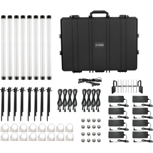 Nanlite Pavotube II 15XR Kit 8 Lămpi LED RGB, 60cm, cu accesorii, 15-2028-8KIT