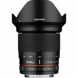 Obiectiv Samyang 20mm f/1.8 ED AS UMC, Pentax K
