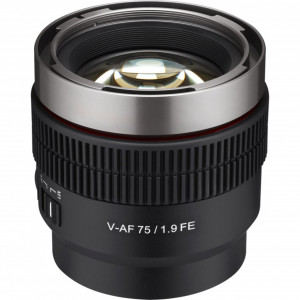 Samyang V-AF 75mm T1.9, Sony FE