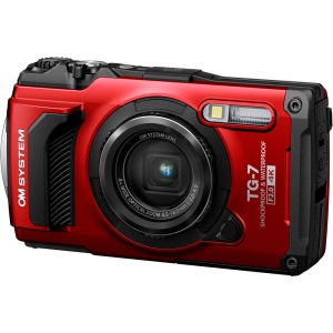 OM SYSTEM Tough TG-7, Camera foto compacta, 12MP, outdoor, Rosu